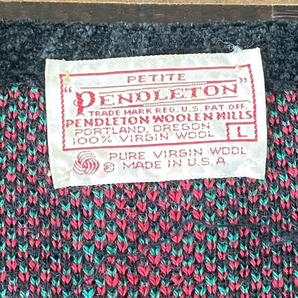 Pendleton Women's Multicolor Sweater 100% Virgin wool Size L - Picture 7 of 8